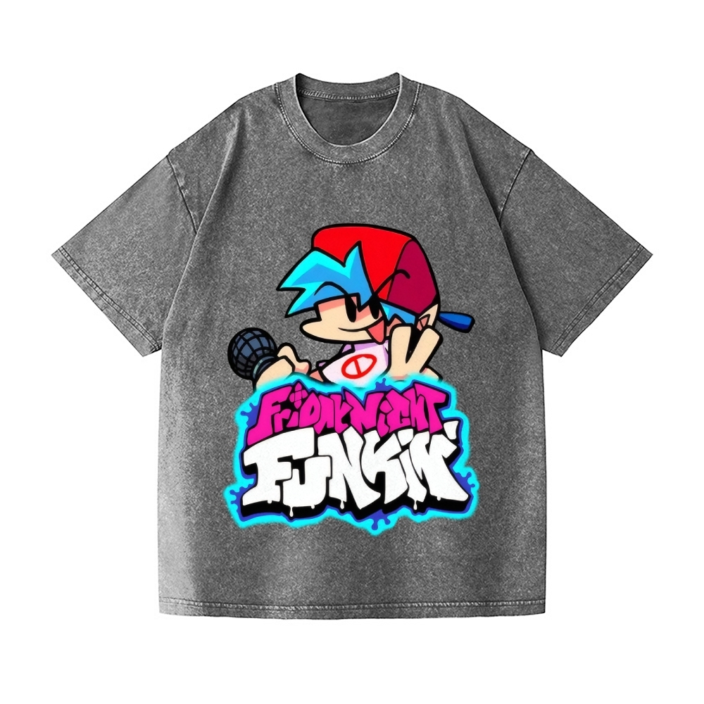 Friday Night Funkin Vintage Wash Japanese Design T-Shirt