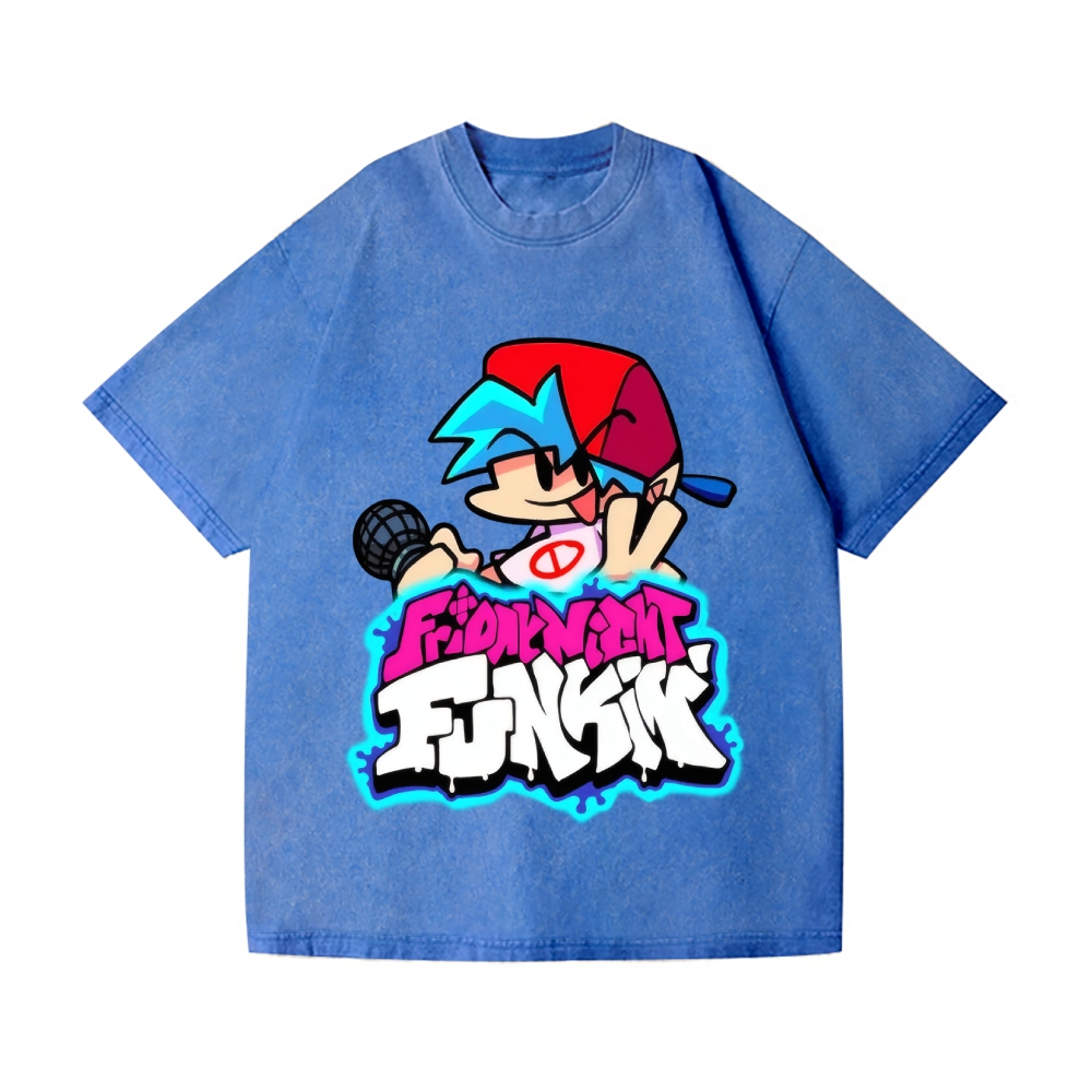 Friday Night Funkin Vintage Wash Japanese Design T-Shirt