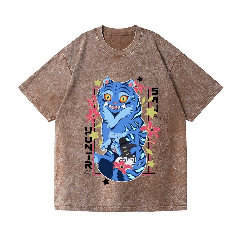 KPop Demon Hunters Vintage Wash Japanese Design T-Shirt