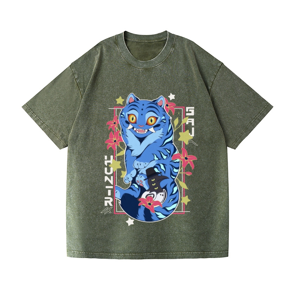 KPop Demon Hunters Vintage Wash Japanese Design T-Shirt