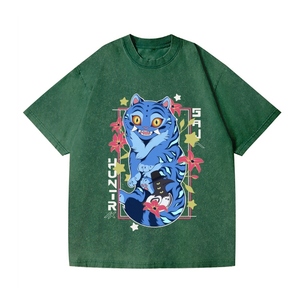 KPop Demon Hunters Vintage Wash Japanese Design T-Shirt