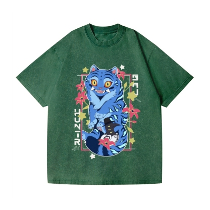 KPop Demon Hunters Vintage Wash Japanese Design T-Shirt