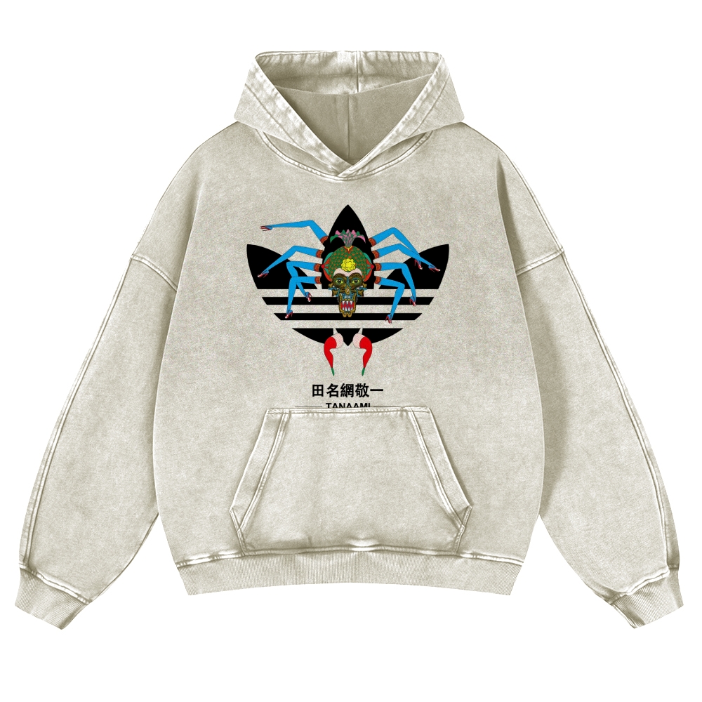 Tanaami Vintage Washed Thick Cotton Hoodie