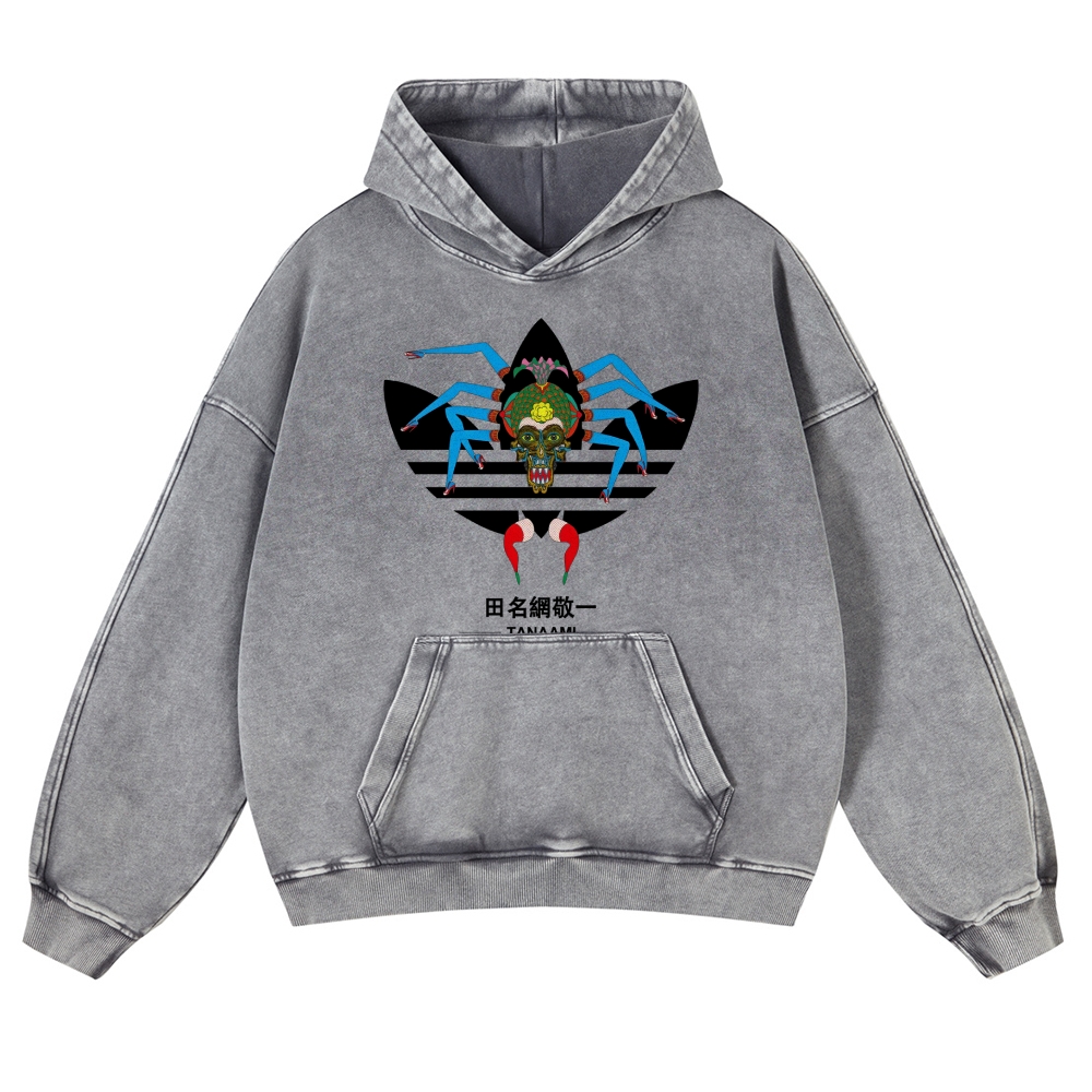 Tanaami Vintage Washed Thick Cotton Hoodie