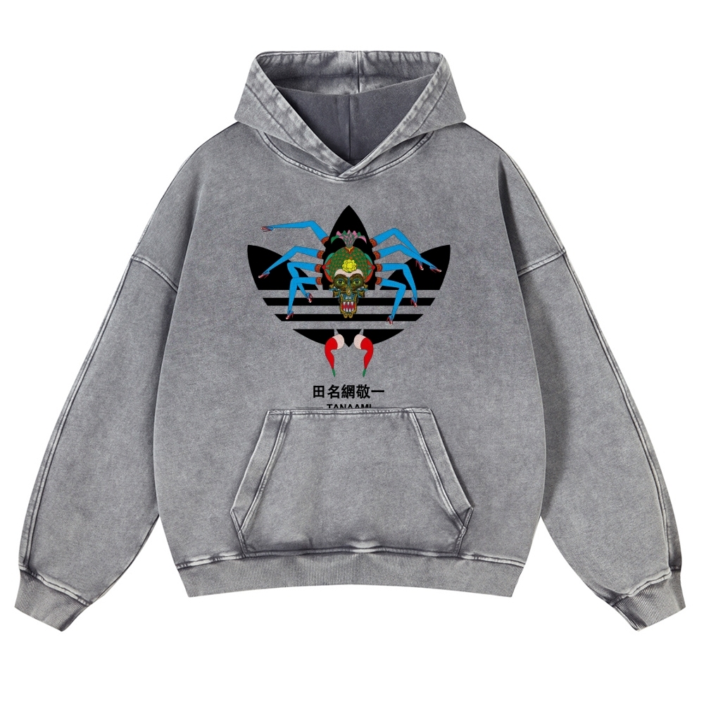 Tanaami Vintage Washed Thick Cotton Hoodie