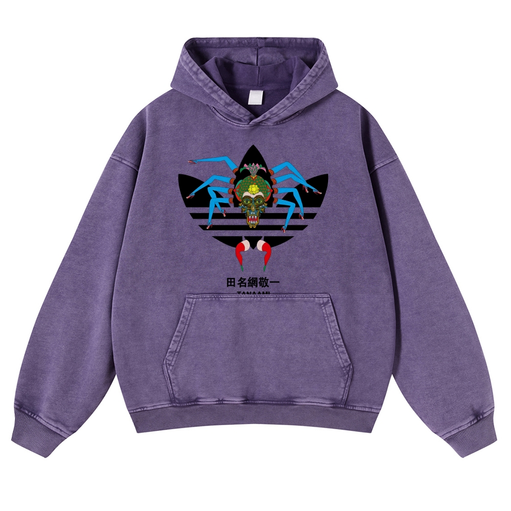 Tanaami Vintage Washed Thick Cotton Hoodie