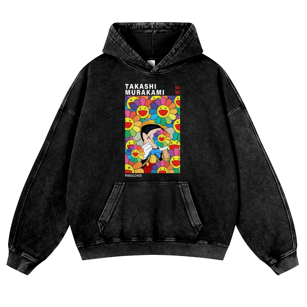 TM Pinocchio Vintage Washed Thick Cotton Hoodie