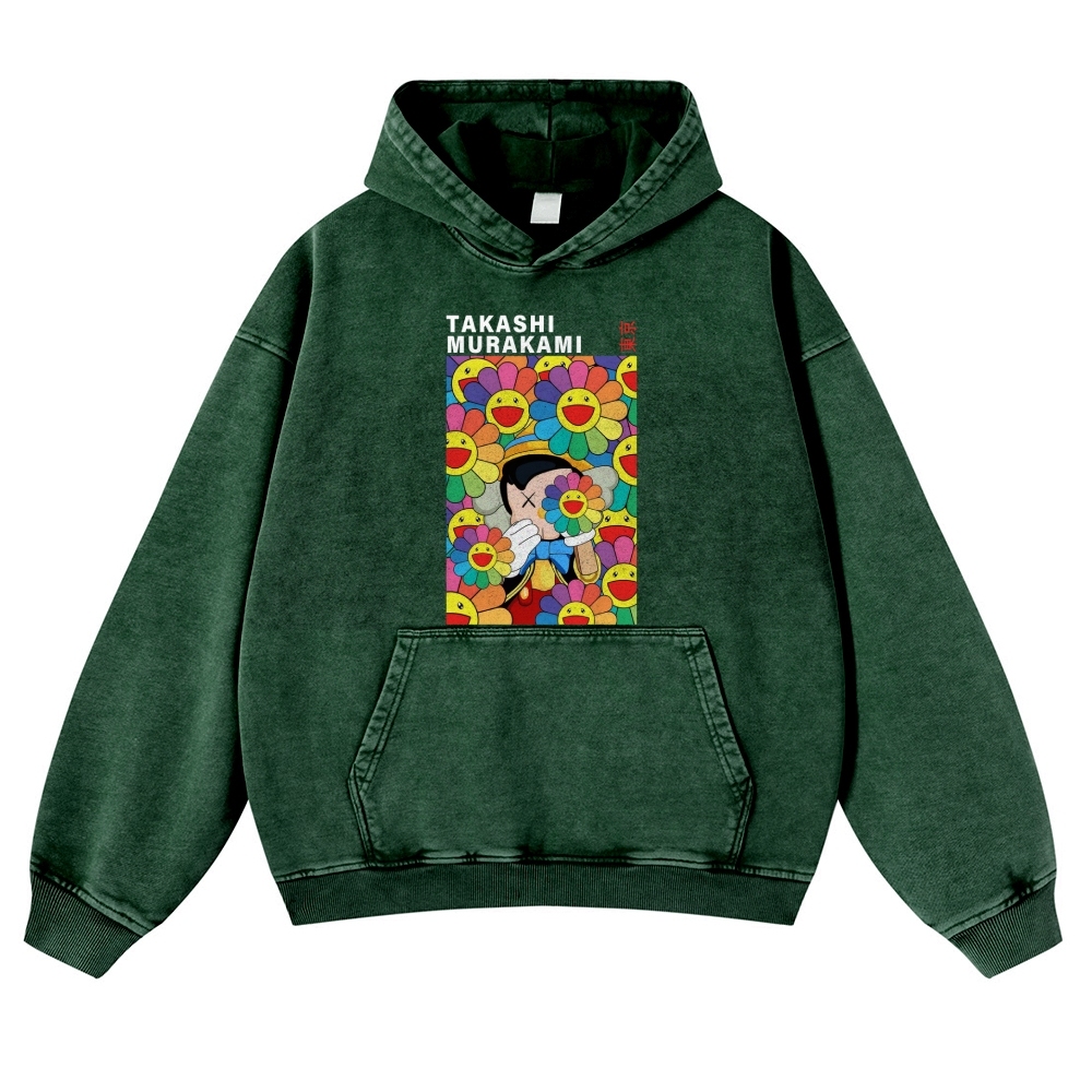 TM Pinocchio Vintage Washed Thick Cotton Hoodie