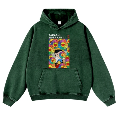 TM Pinocchio Vintage Washed Thick Cotton Hoodie
