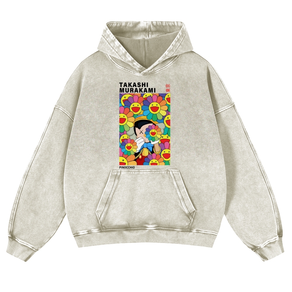 TM Pinocchio Vintage Washed Thick Cotton Hoodie
