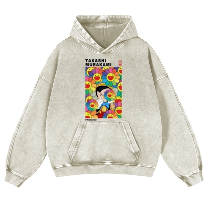 TM Pinocchio Vintage Washed Thick Cotton Hoodie