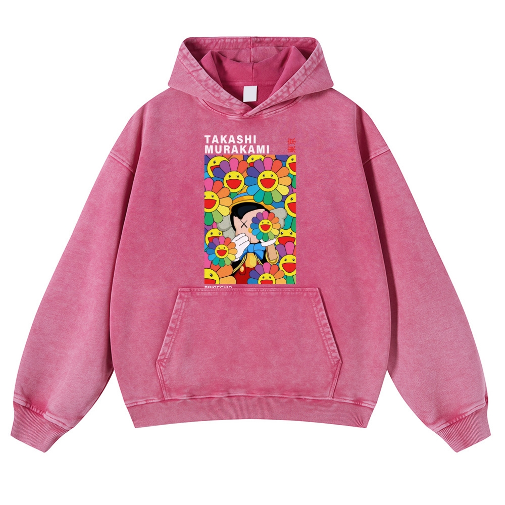 TM Pinocchio Vintage Washed Thick Cotton Hoodie