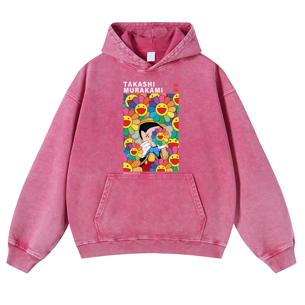 TM Pinocchio Vintage Washed Thick Cotton Hoodie