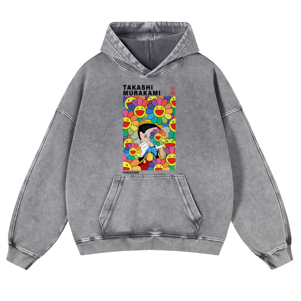 TM Pinocchio Vintage Washed Thick Cotton Hoodie