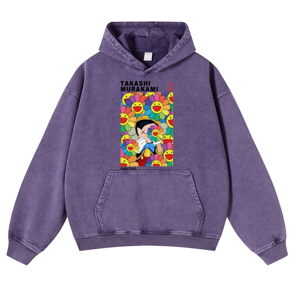 TM Pinocchio Vintage Washed Thick Cotton Hoodie