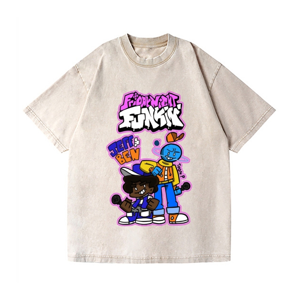 Friday Night Funkin Vintage Wash Japanese Design T-Shirt