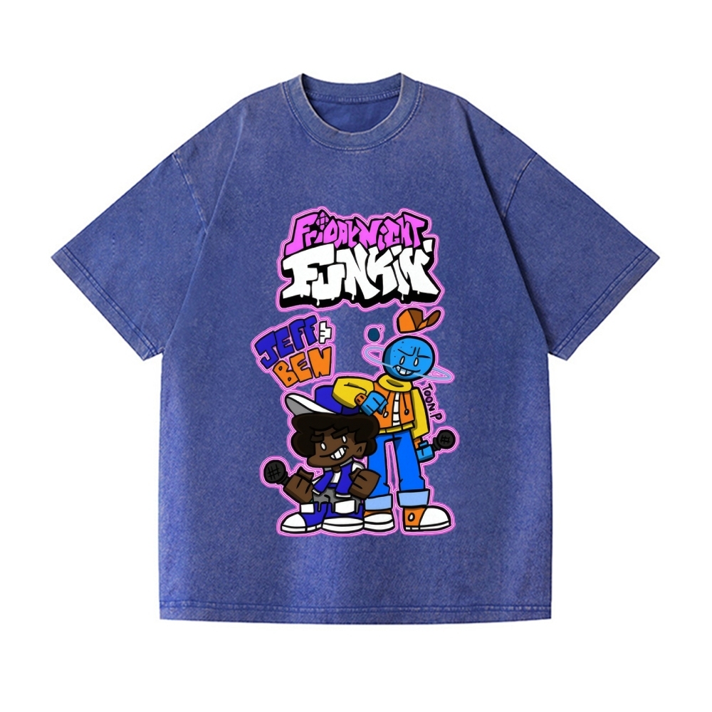Friday Night Funkin Vintage Wash Japanese Design T-Shirt