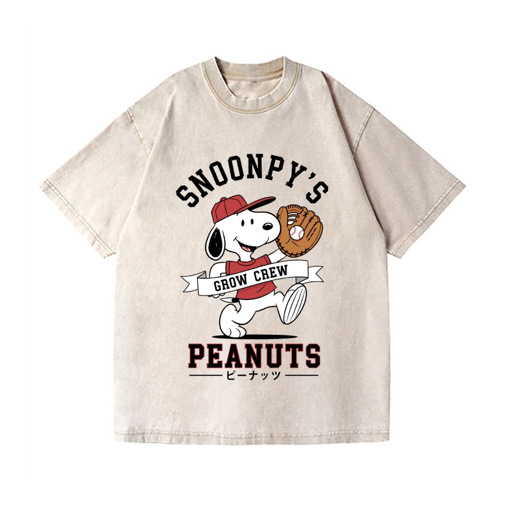 Snoopy Vintage Wash Japanese Design T-Shirt