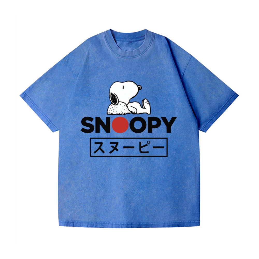 Snoopy Vintage Wash Japanese Design T-Shirt