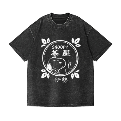 Snoopy Vintage Wash Japanese Design T-Shirt
