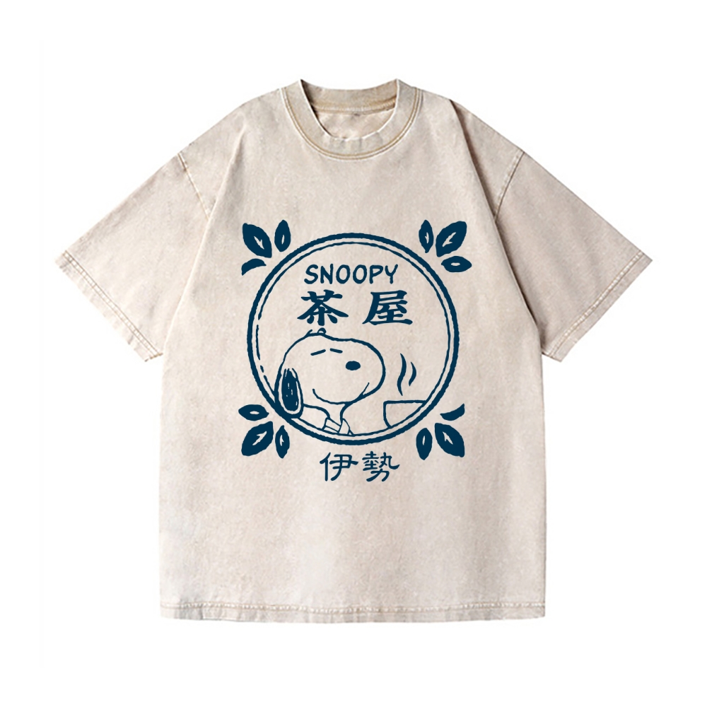 Snoopy Vintage Wash Japanese Design T-Shirt