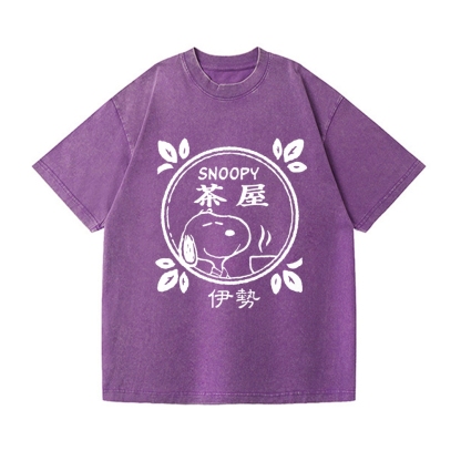 Snoopy Vintage Wash Japanese Design T-Shirt