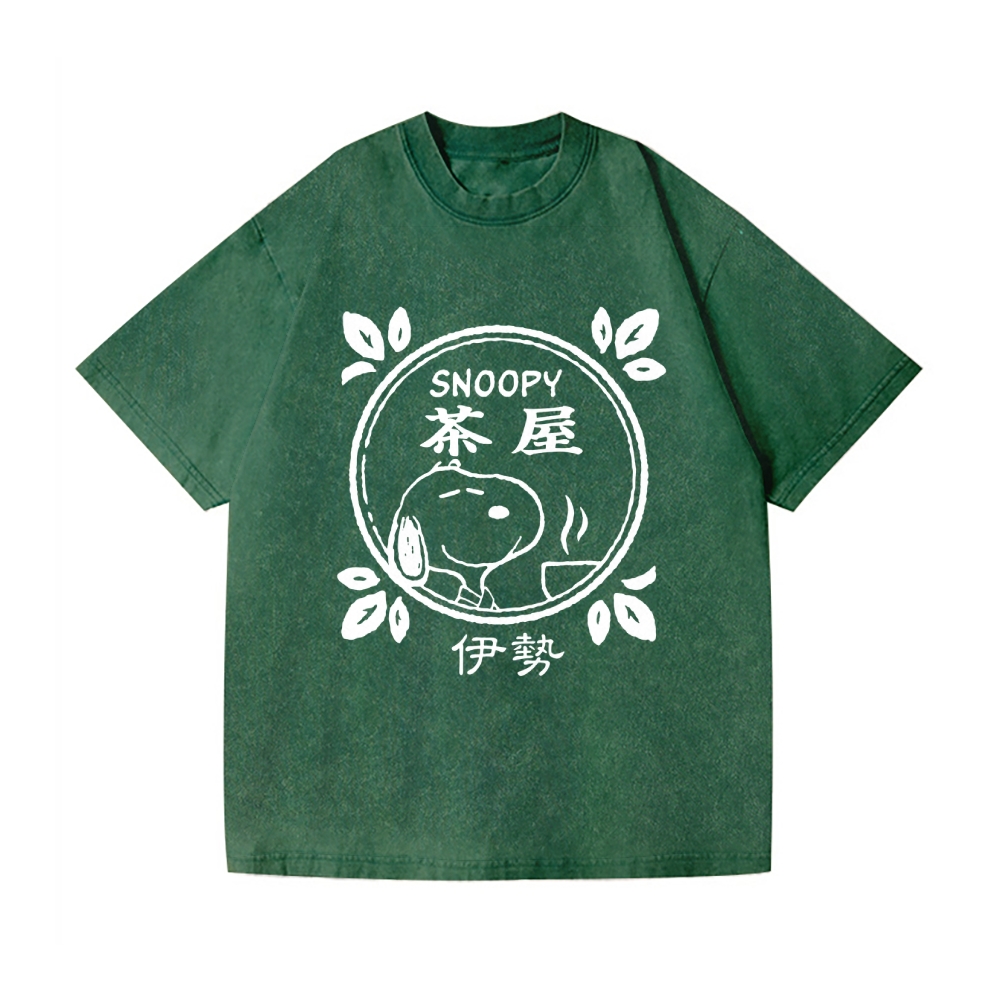 Snoopy Vintage Wash Japanese Design T-Shirt
