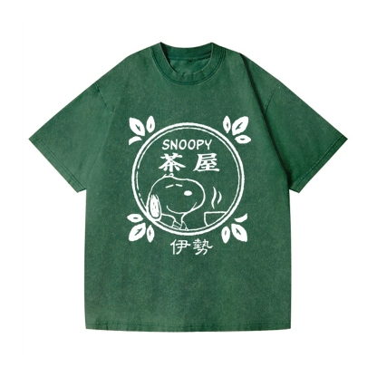 Snoopy Vintage Wash Japanese Design T-Shirt