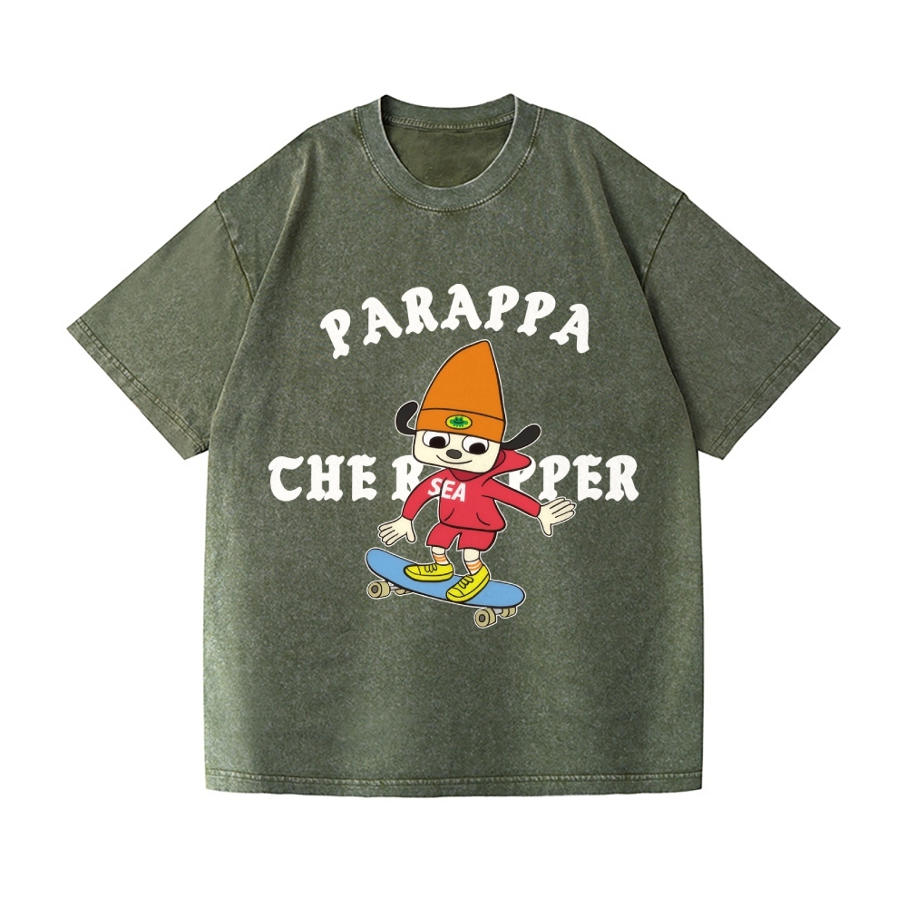 Parappa the Rapper Vintage Wash Japanese Design T-Shirt