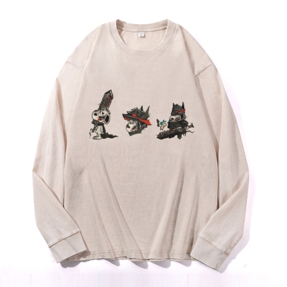 Berserk Vintage Cotton Wash Crewneck Long-Sleeve T-Shirt
