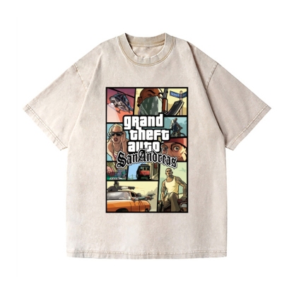 GTA Vintage Wash Japanese Design T-Shirt