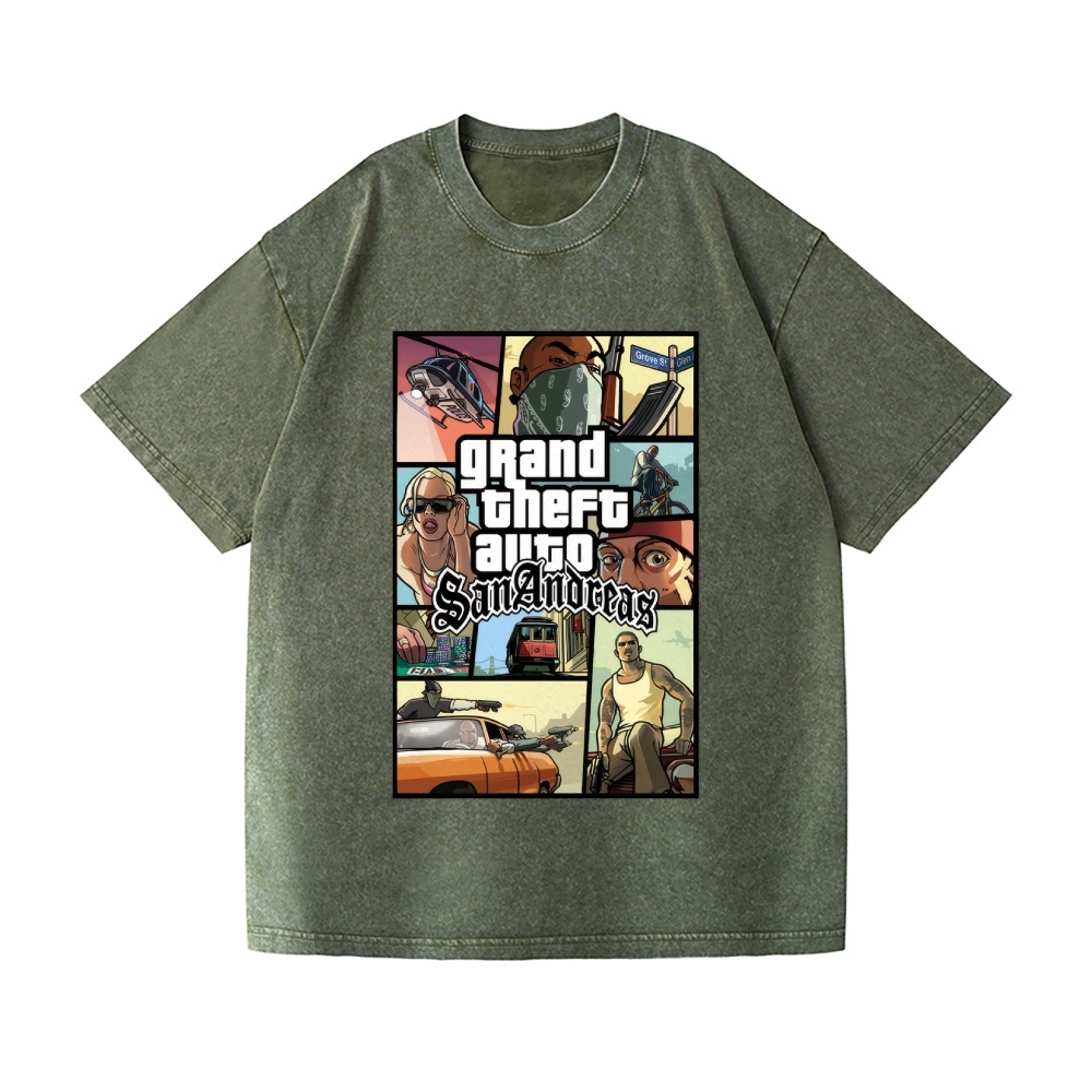 GTA Vintage Wash Japanese Design T-Shirt