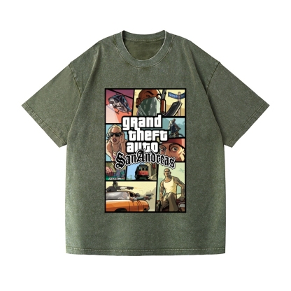 GTA Vintage Wash Japanese Design T-Shirt