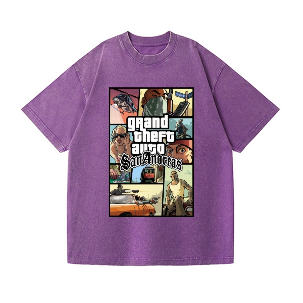 GTA Vintage Wash Japanese Design T-Shirt