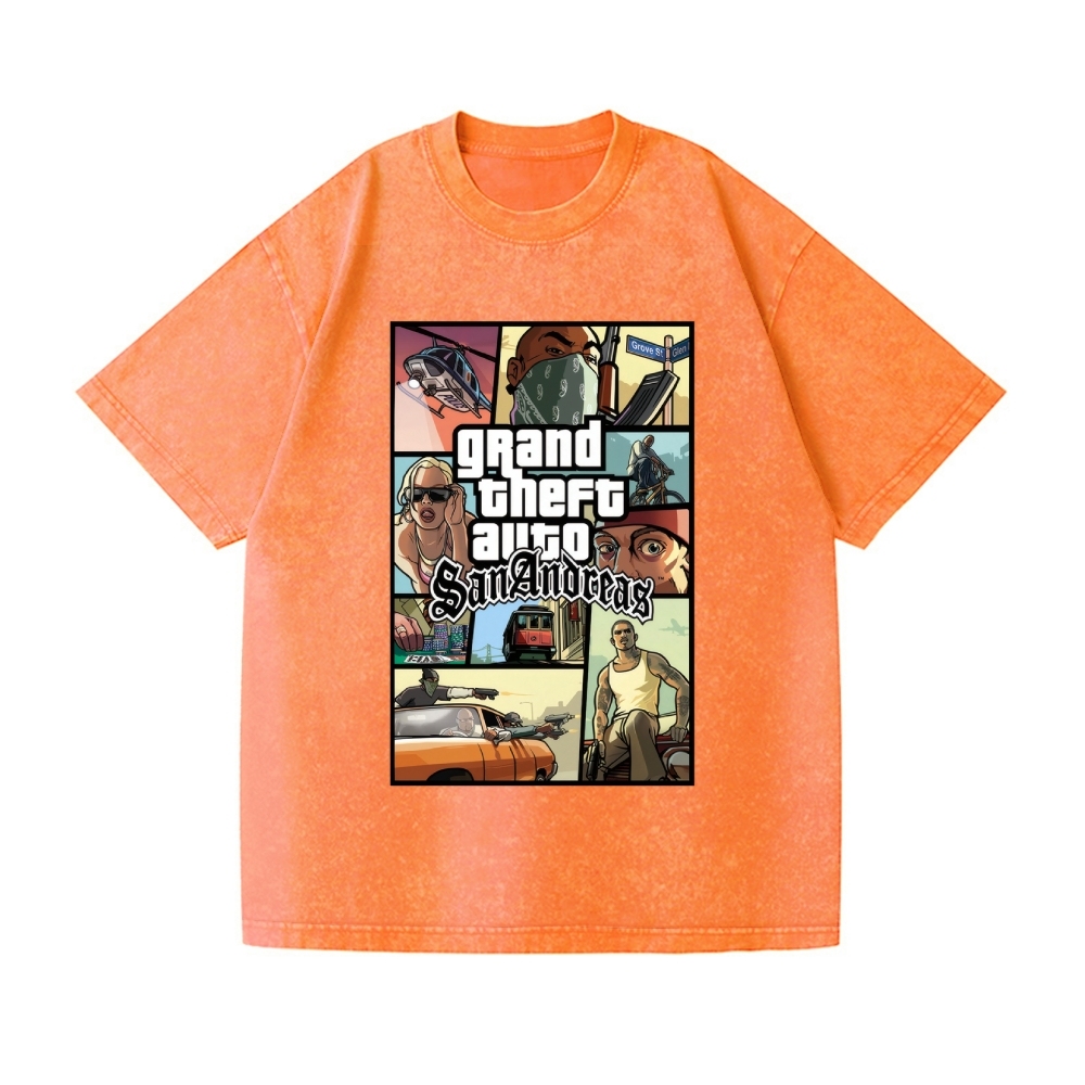 GTA Vintage Wash Japanese Design T-Shirt