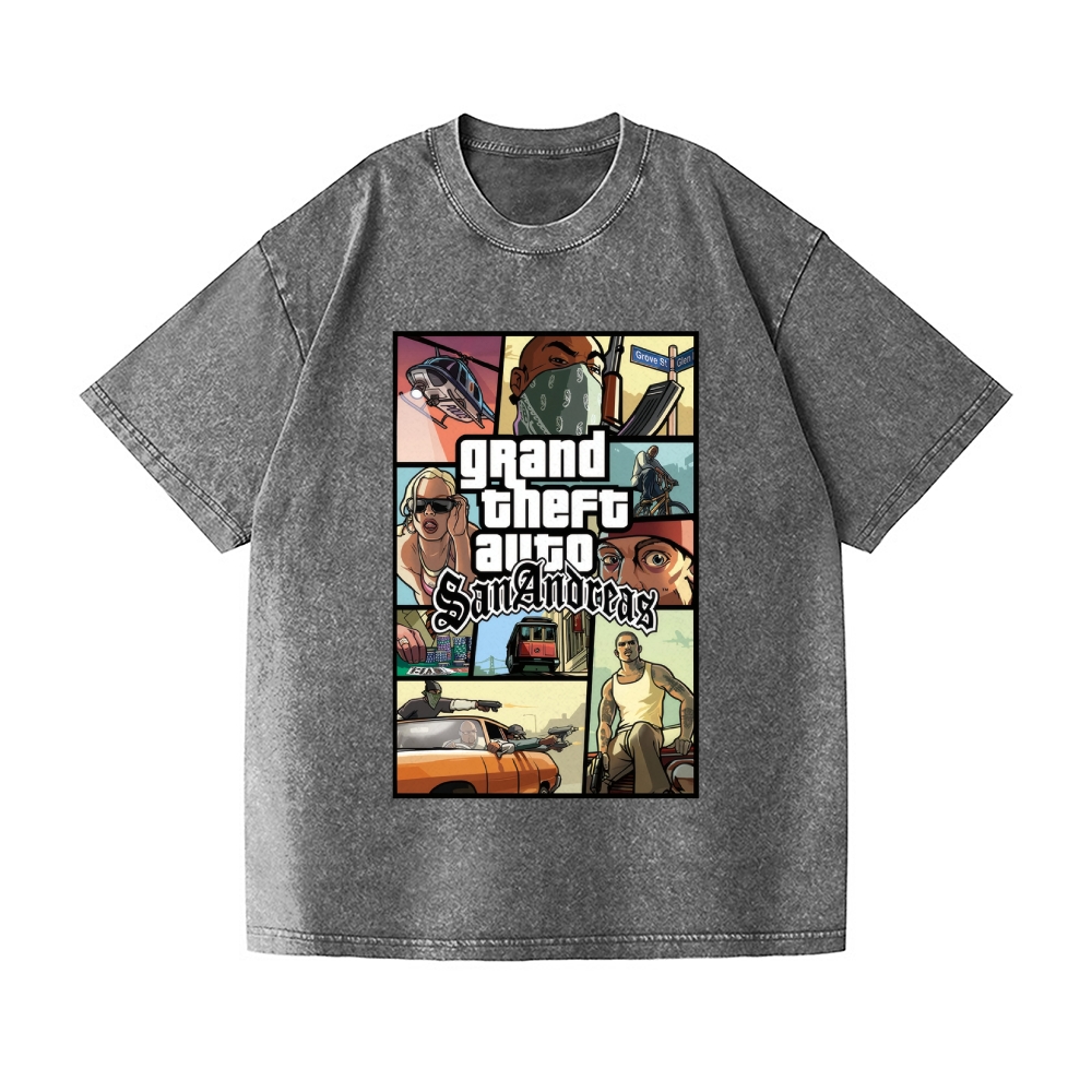 GTA Vintage Wash Japanese Design T-Shirt