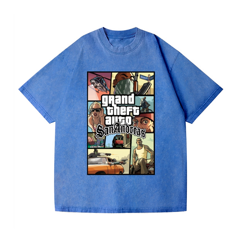 GTA Vintage Wash Japanese Design T-Shirt