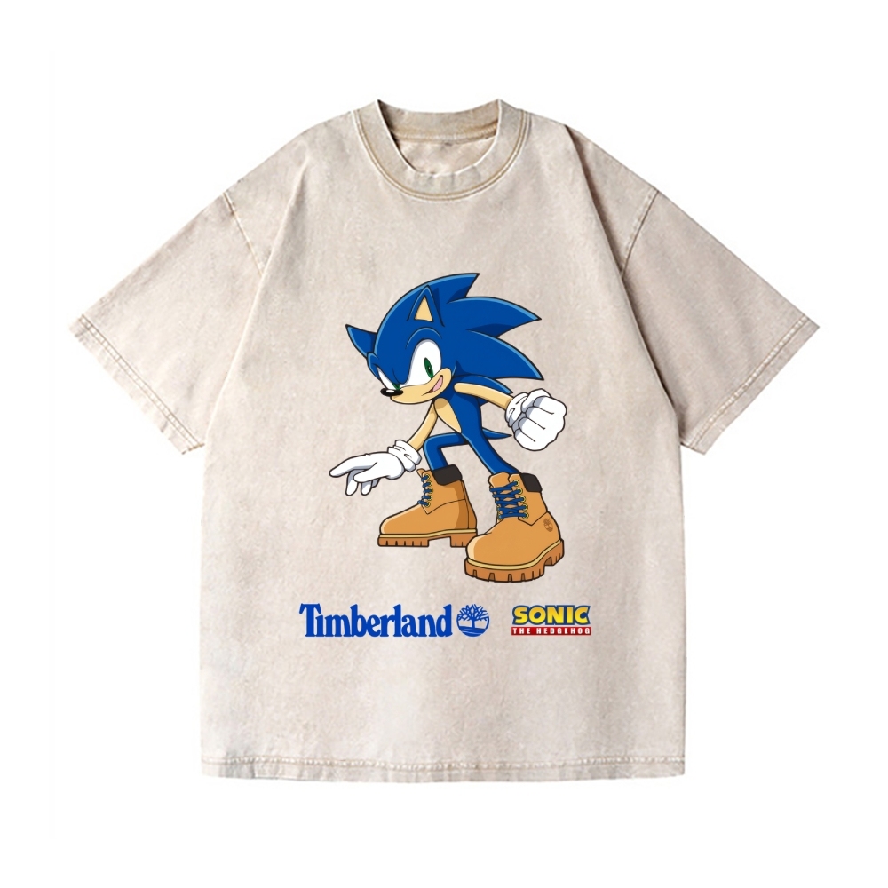 Hedgehog Vintage Wash Japanese Design T-Shirt