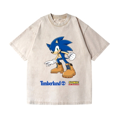 Hedgehog Vintage Wash Japanese Design T-Shirt