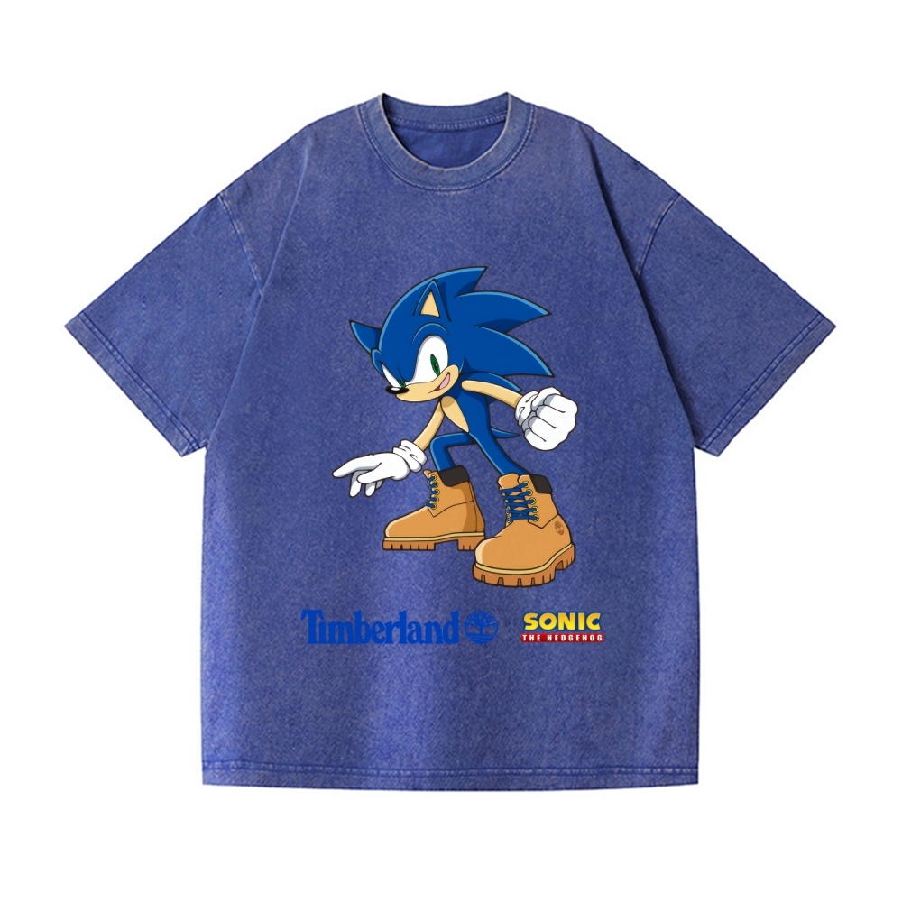 Hedgehog Vintage Wash Japanese Design T-Shirt