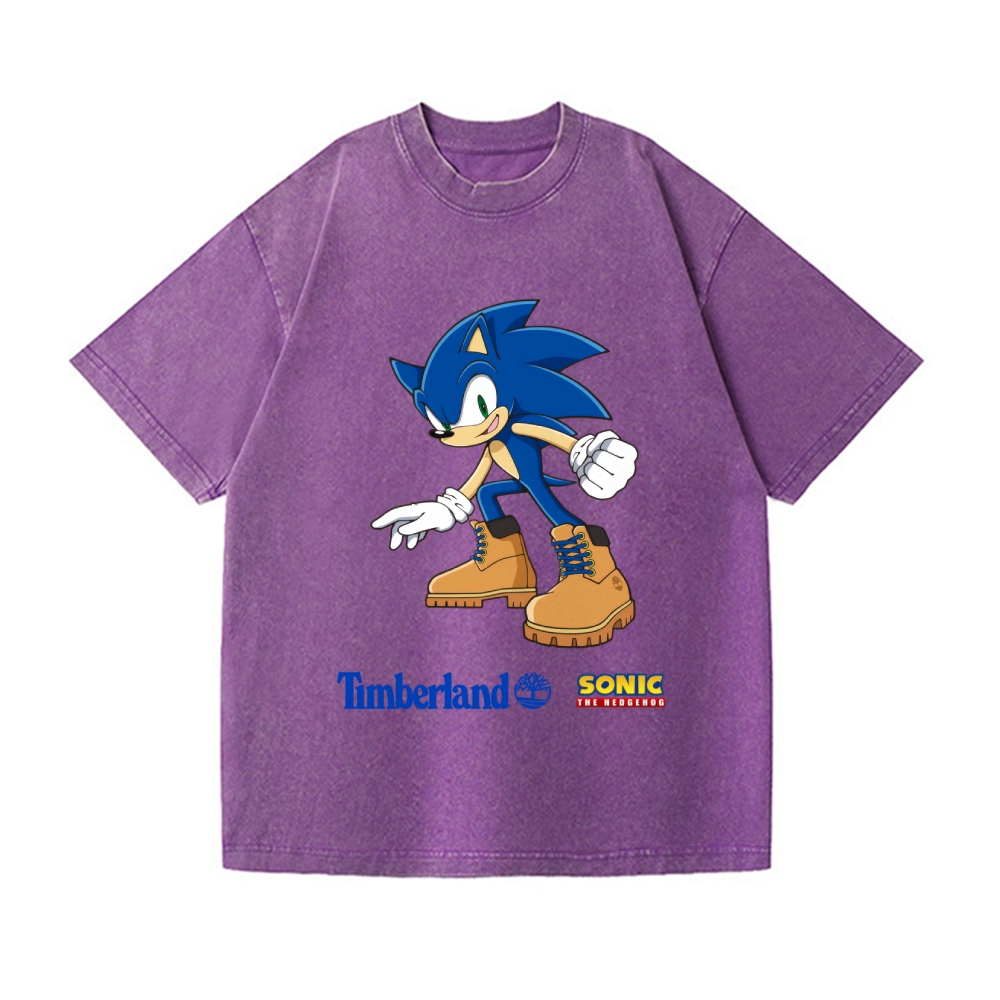 Hedgehog Vintage Wash Japanese Design T-Shirt