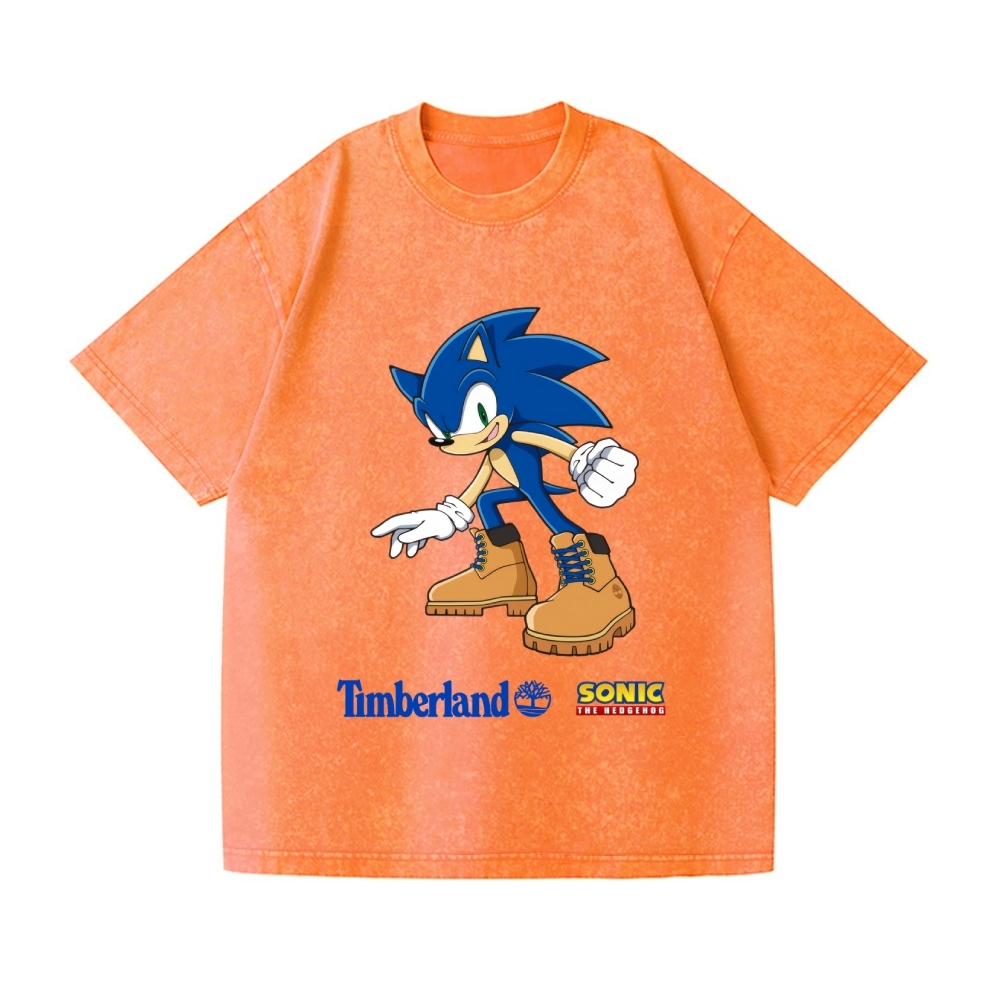 Hedgehog Vintage Wash Japanese Design T-Shirt