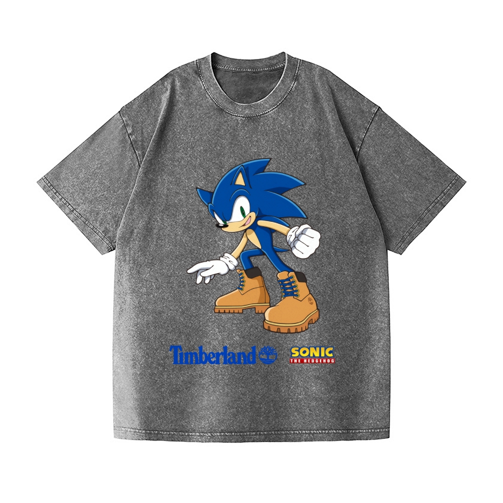 Hedgehog Vintage Wash Japanese Design T-Shirt