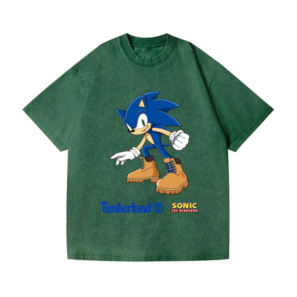 Hedgehog Vintage Wash Japanese Design T-Shirt