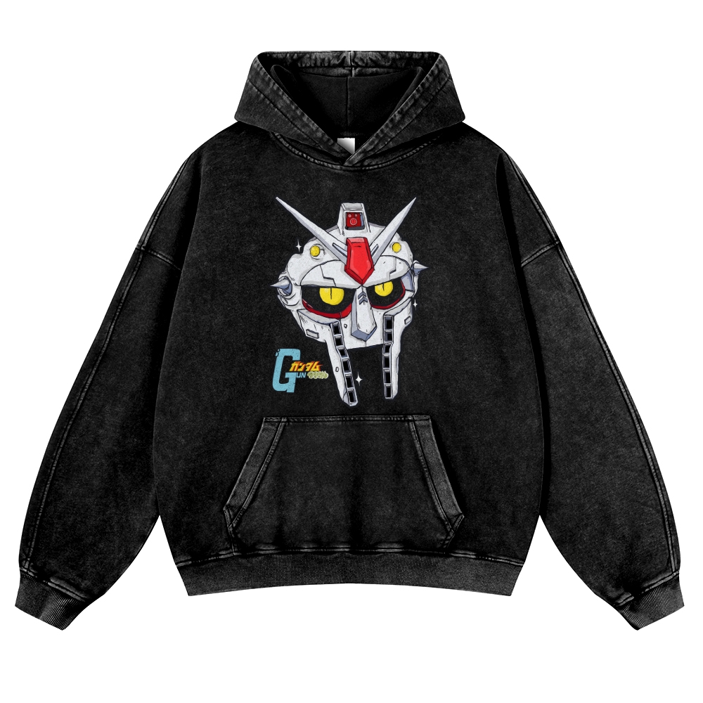 Gun MF DOOM Vintage Washed Thick Cotton Hoodie