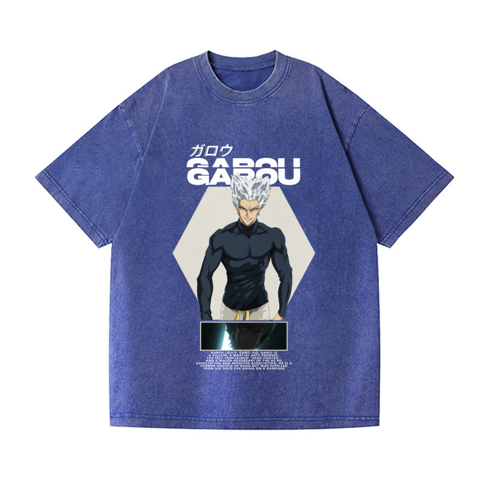 Garou Vintage Wash Japanese Design T-Shirt