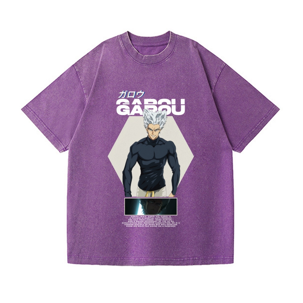 Garou Vintage Wash Japanese Design T-Shirt