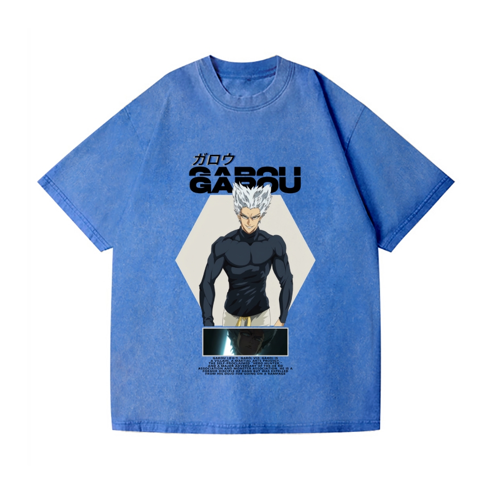 Garou Vintage Wash Japanese Design T-Shirt