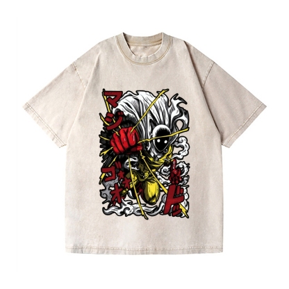 One Punch Man Vintage Wash Japanese Design T-Shirt