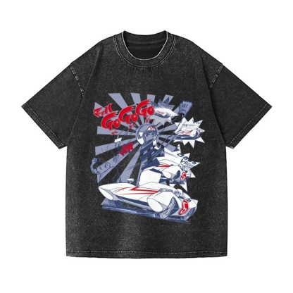Speed Racer Vintage Wash Japanese Design T-Shirt
